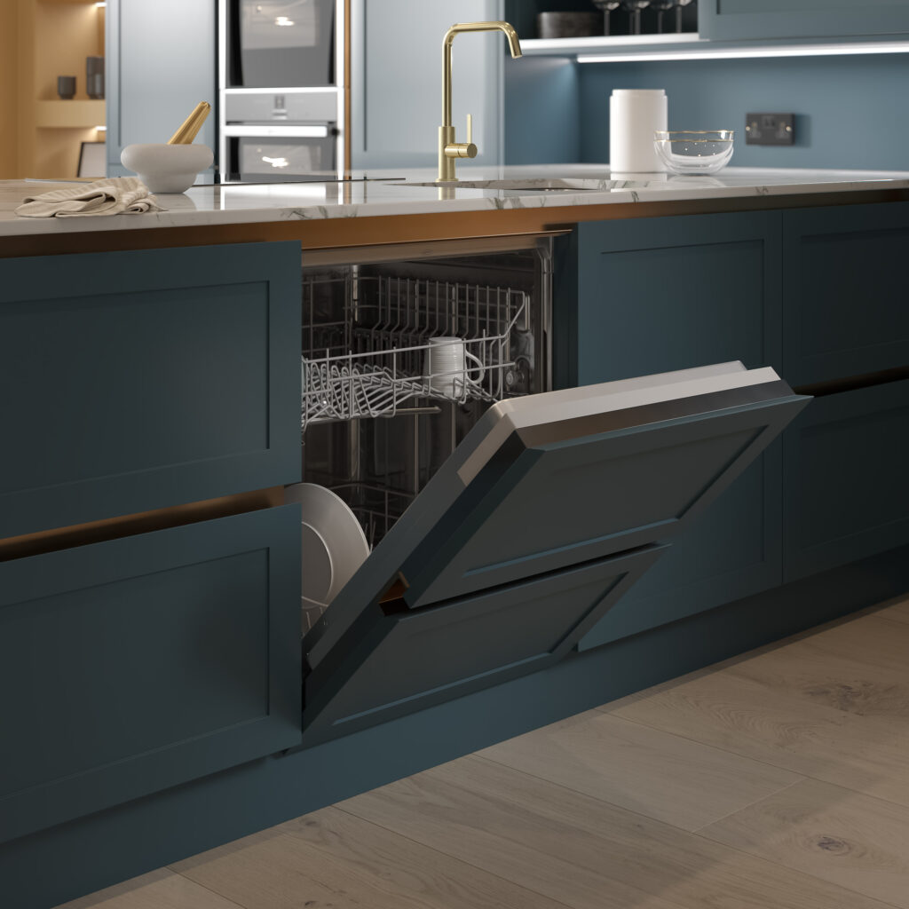 Traditional painted kitchen with inframe doors and Belfast sink by Highlux